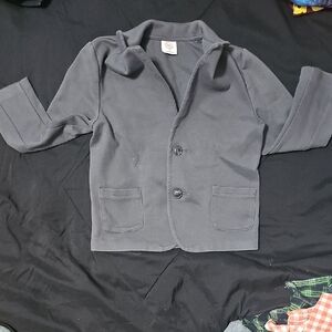 Gray Button-Up Blazer for Kids